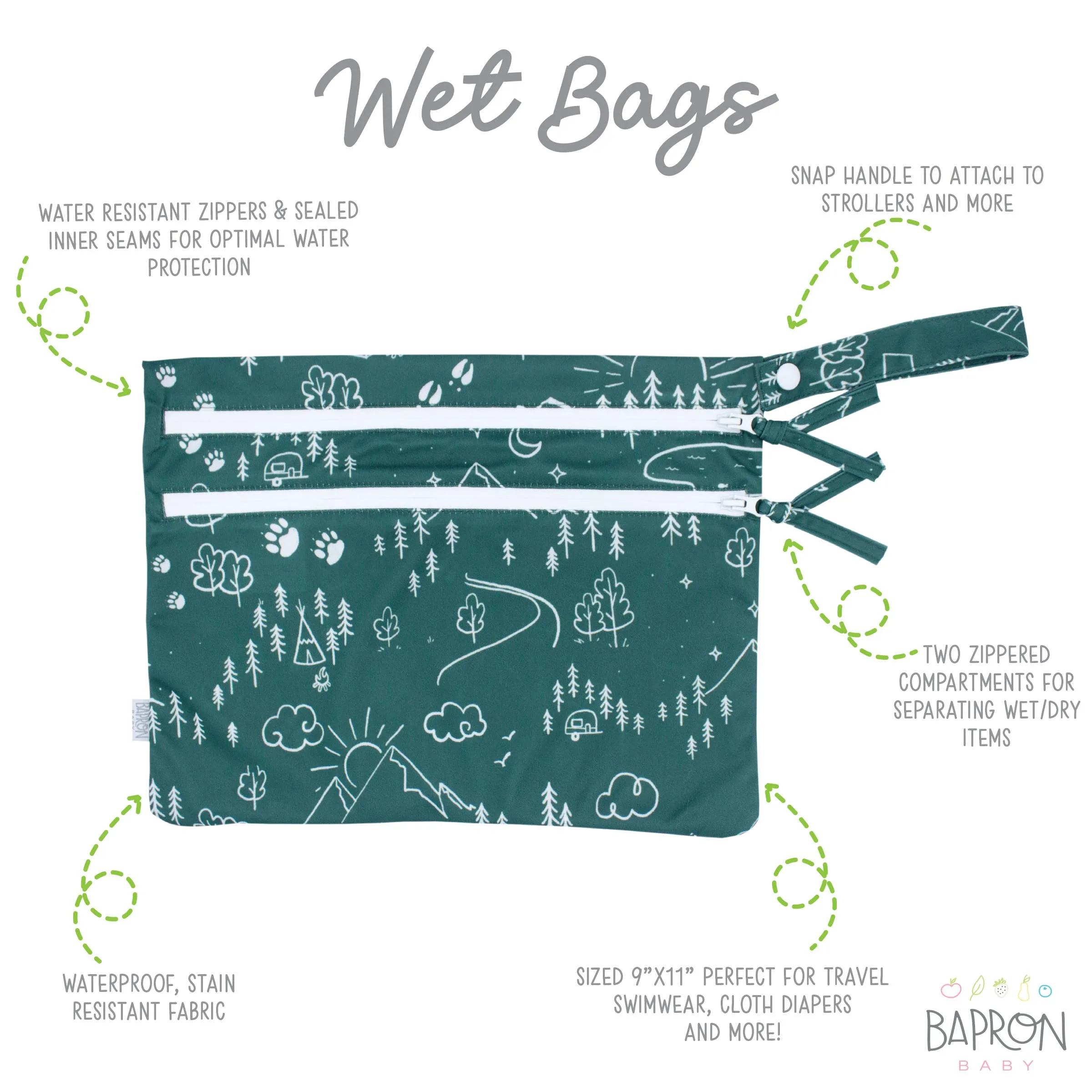 Pine Forest Waterproof Wet Bag