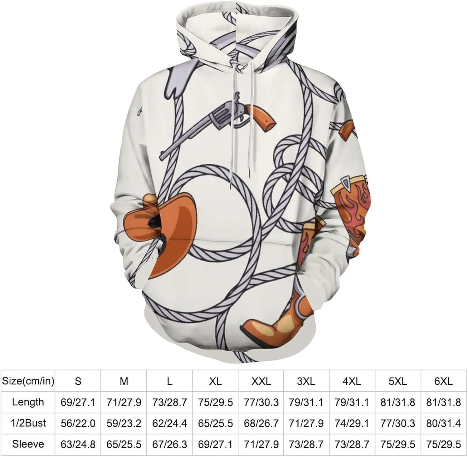 Pink Cowgirl Boots And Hats Hoodies for Men Cartoon Cowboy Womens Mens Sweatshirt