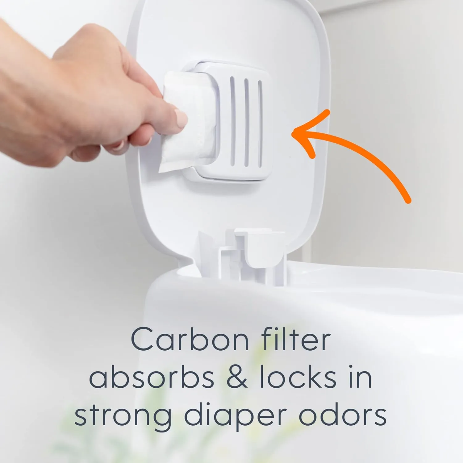 Playtex Diaper Genie Complete Pail with Built-In Odor Controlling Antimicrobial, Includes Pail & 1 Refill, White , 8.36 Pound