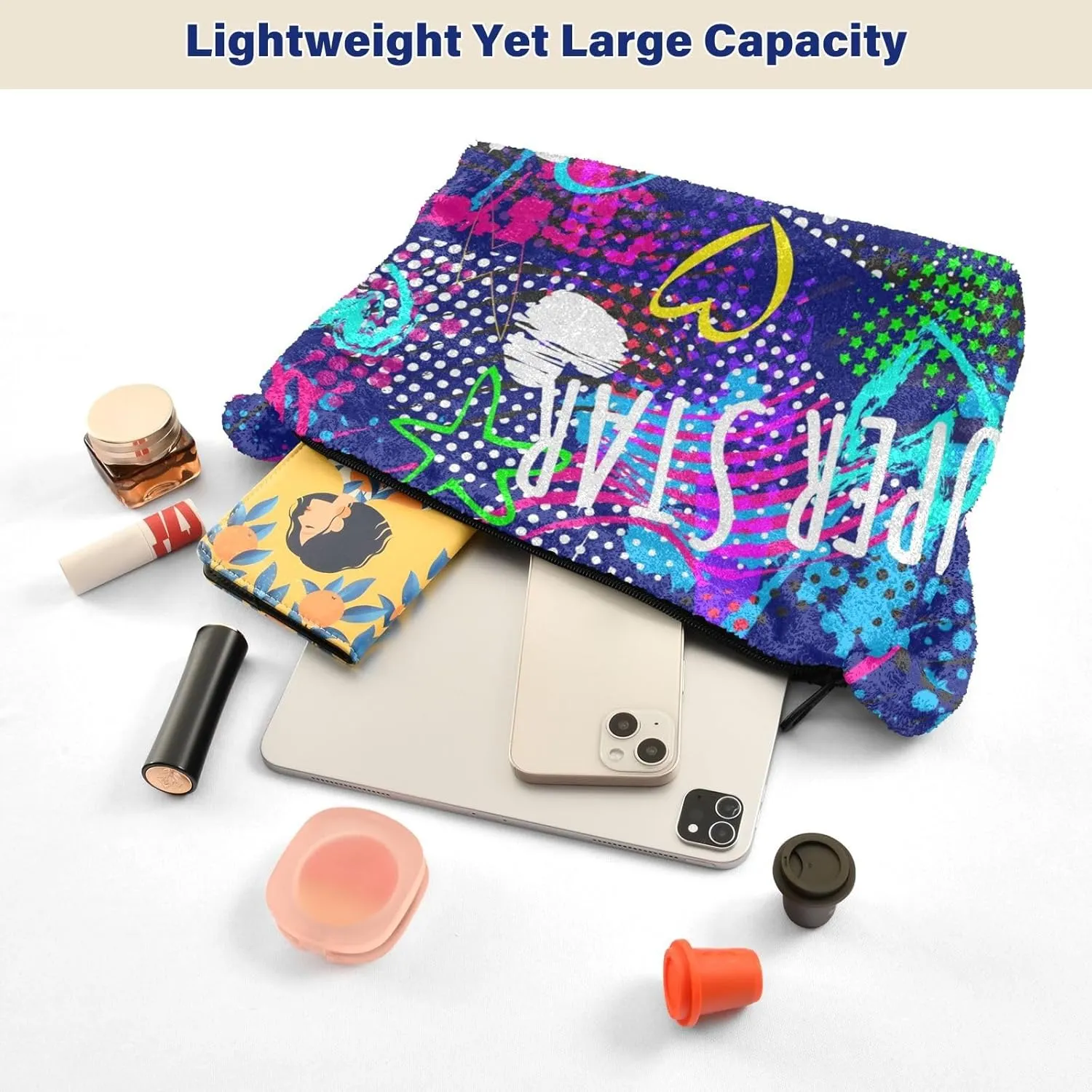 Plush Underarm Bag Ladies Fluffy Shoulder Bag Women Furry Fashions Tote Bag Plush Handbag for Autumn and Winter Multicolor 1
