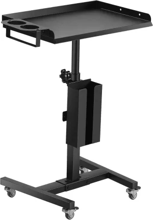POARMEEY Tattoo Tray Cart Salon Tray with Wheels Rolling Tray Table Station Adjustable Height with Multiple Storage for Tattoo Studio Salon Medical