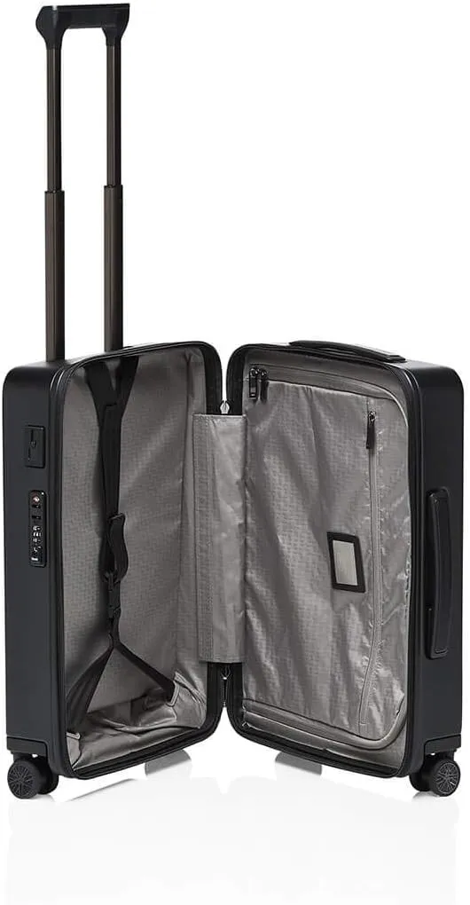 PORSCHE DESIGN 21" Spinner Carry-On Luggage - Roadster Travel Suitcase with Wheels for Men and Women - Black Matte