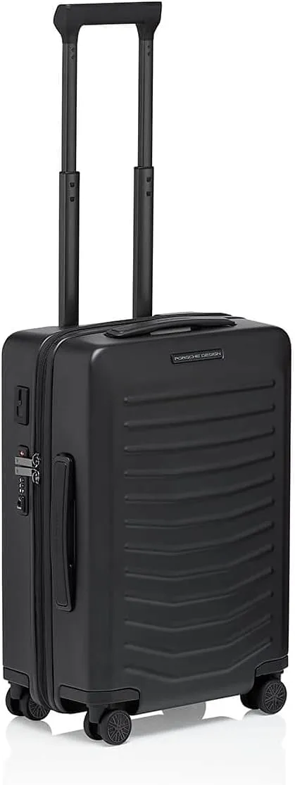 PORSCHE DESIGN 21" Spinner Carry-On Luggage - Roadster Travel Suitcase with Wheels for Men and Women - Black Matte