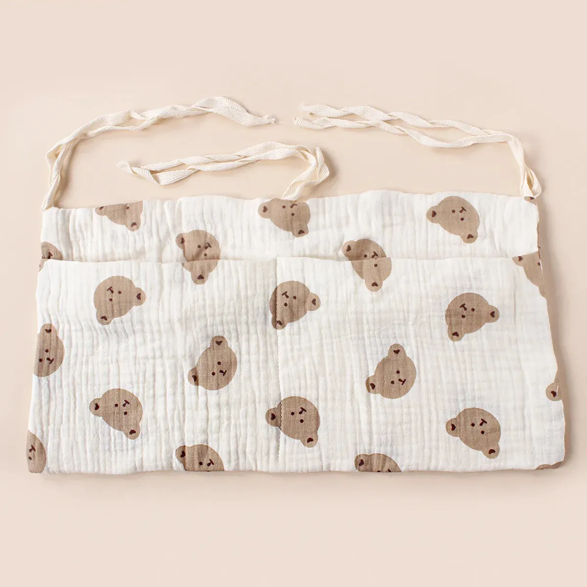 Portable Baby Bedside Dual-Pocket Storage Bag