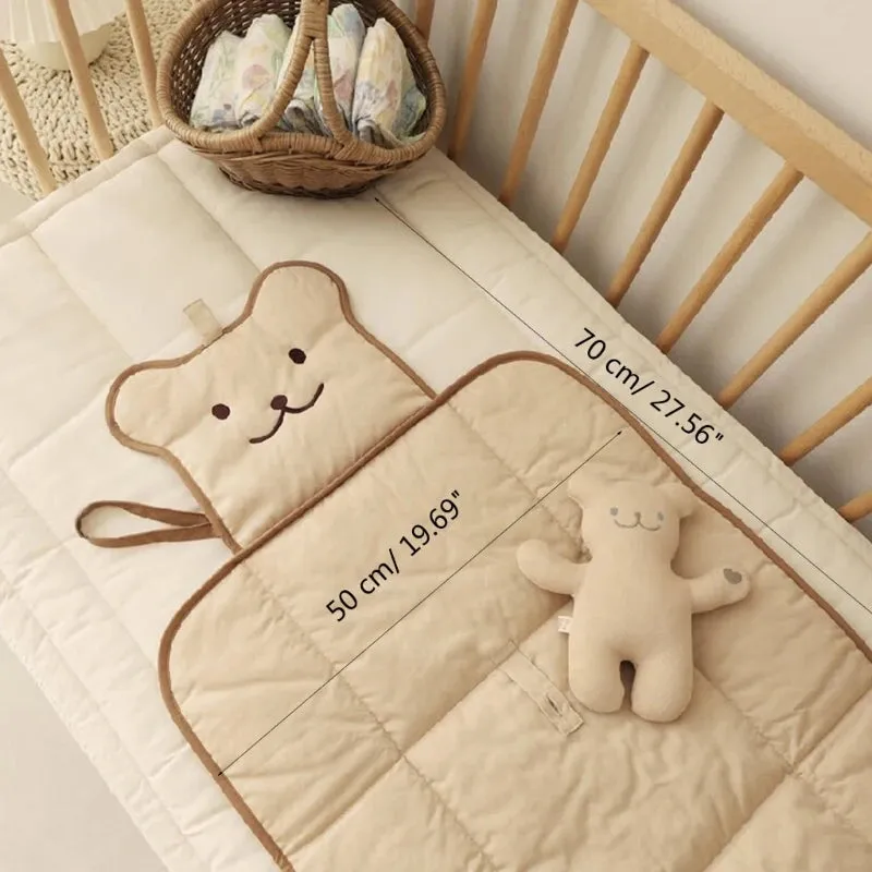 Portable Baby Diaper Changing Mat Waterproof & Comfortable Changing Pad for Newborns to Toddlers