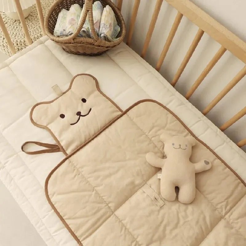 Portable Baby Diaper Changing Mat Waterproof & Comfortable Changing Pad for Newborns to Toddlers