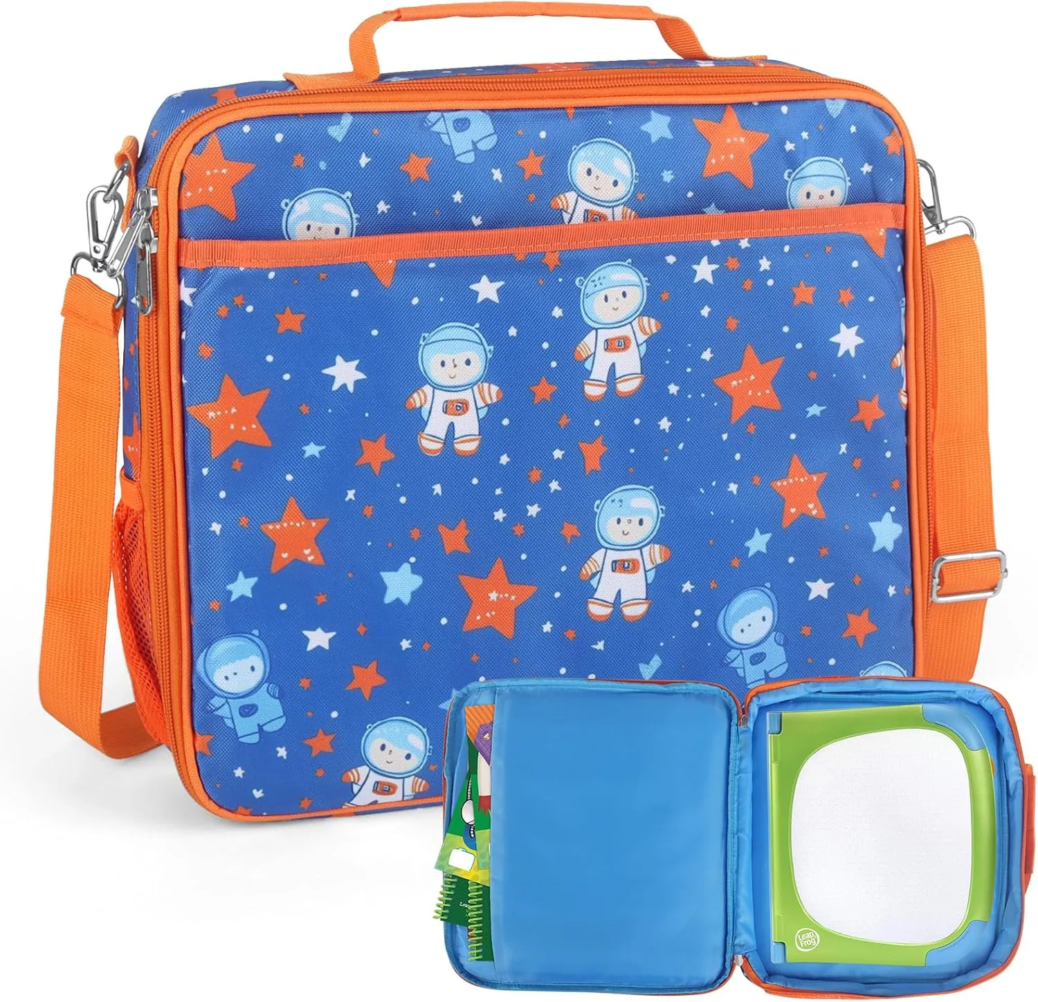 Portable Bag Compatible with Leapfrog LeapStart 3D Interactive Learning System, Bag for Leapfrog Books, Storage for 5-6 Books (Case only)-Blue