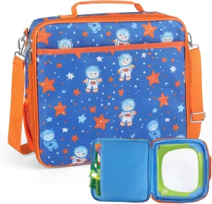 Portable Bag Compatible with Leapfrog LeapStart 3D Interactive Learning System, Bag for Leapfrog Books, Storage for 5-6 Books (Case only)-Blue