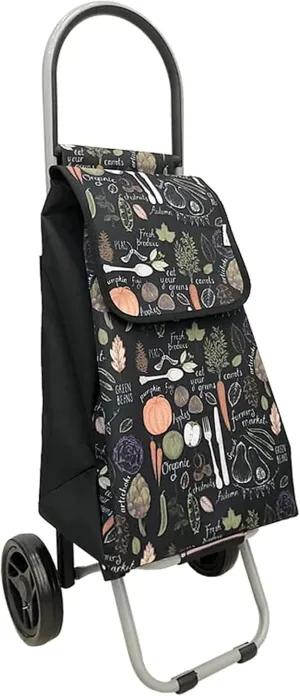 Portable Shopping Cart Convenient Trolleys Stainless Steel Folding Trolley/Large Capacity Waterproof Bag Station Wagon