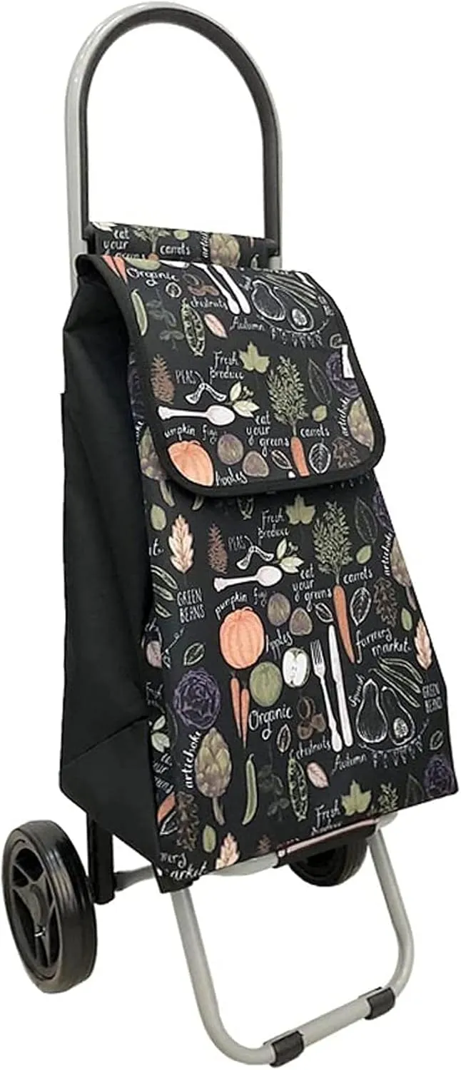 Portable Shopping Cart Convenient Trolleys Stainless Steel Folding Trolley/Large Capacity Waterproof Bag Station Wagon