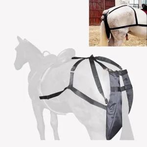 Portable Small Medium Large Horse Poop Catcher Bag, Waterproof Pony Diaper Equine Manure Collect Bag, Reusable Oxford Fabric Muck Organizer Container(Medium)
