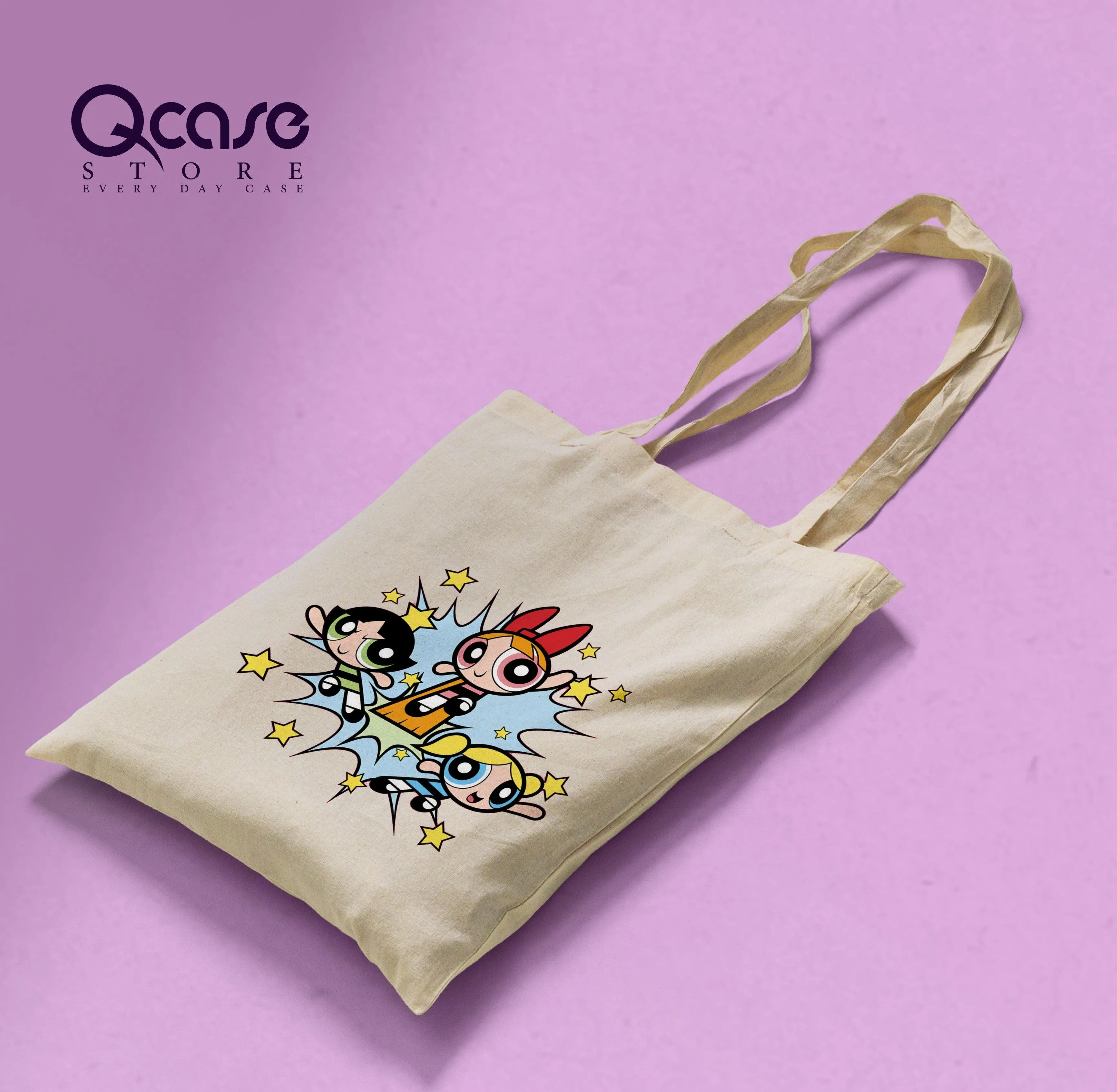 Power Girls Cartoon Tote Bag