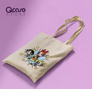 Power Girls Cartoon Tote Bag