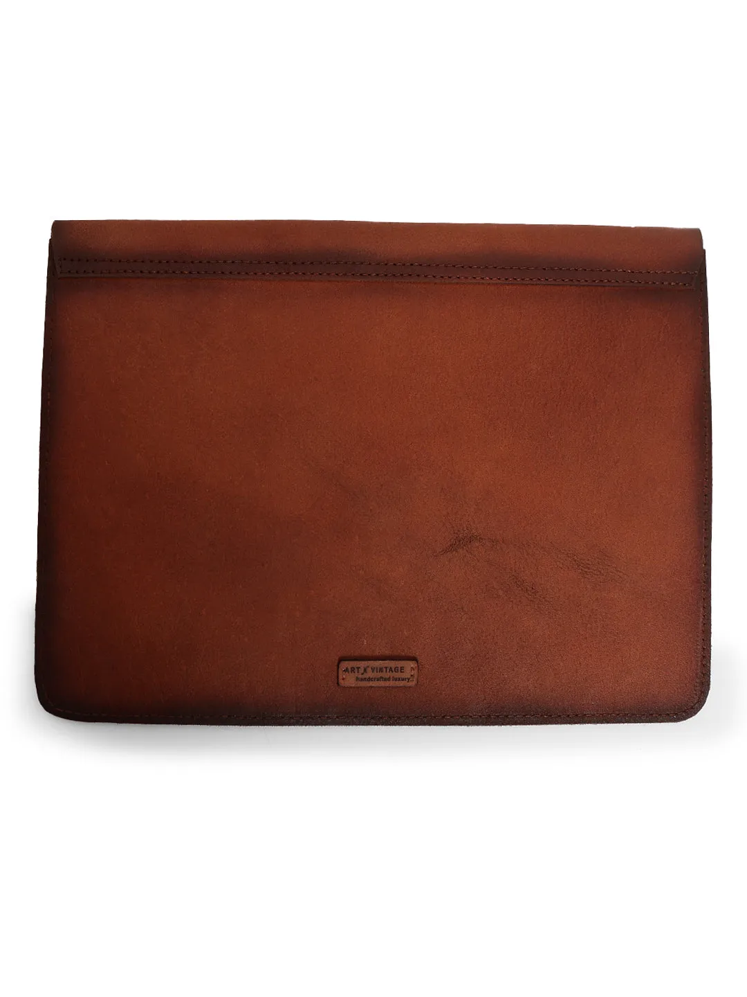 Prestige Cognac Leather Laptop Sleeves