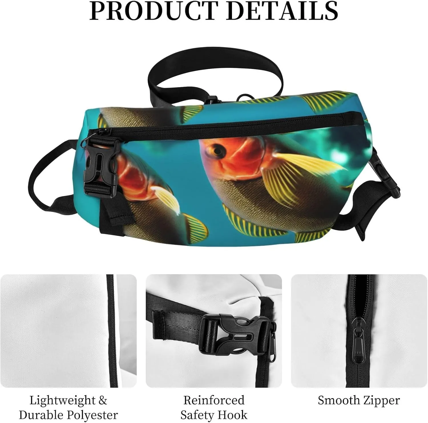 Print Flowers Sling Bags Crossbody Sling Backpack Travel Hiking Daypack Chest Bag For Man And Women
