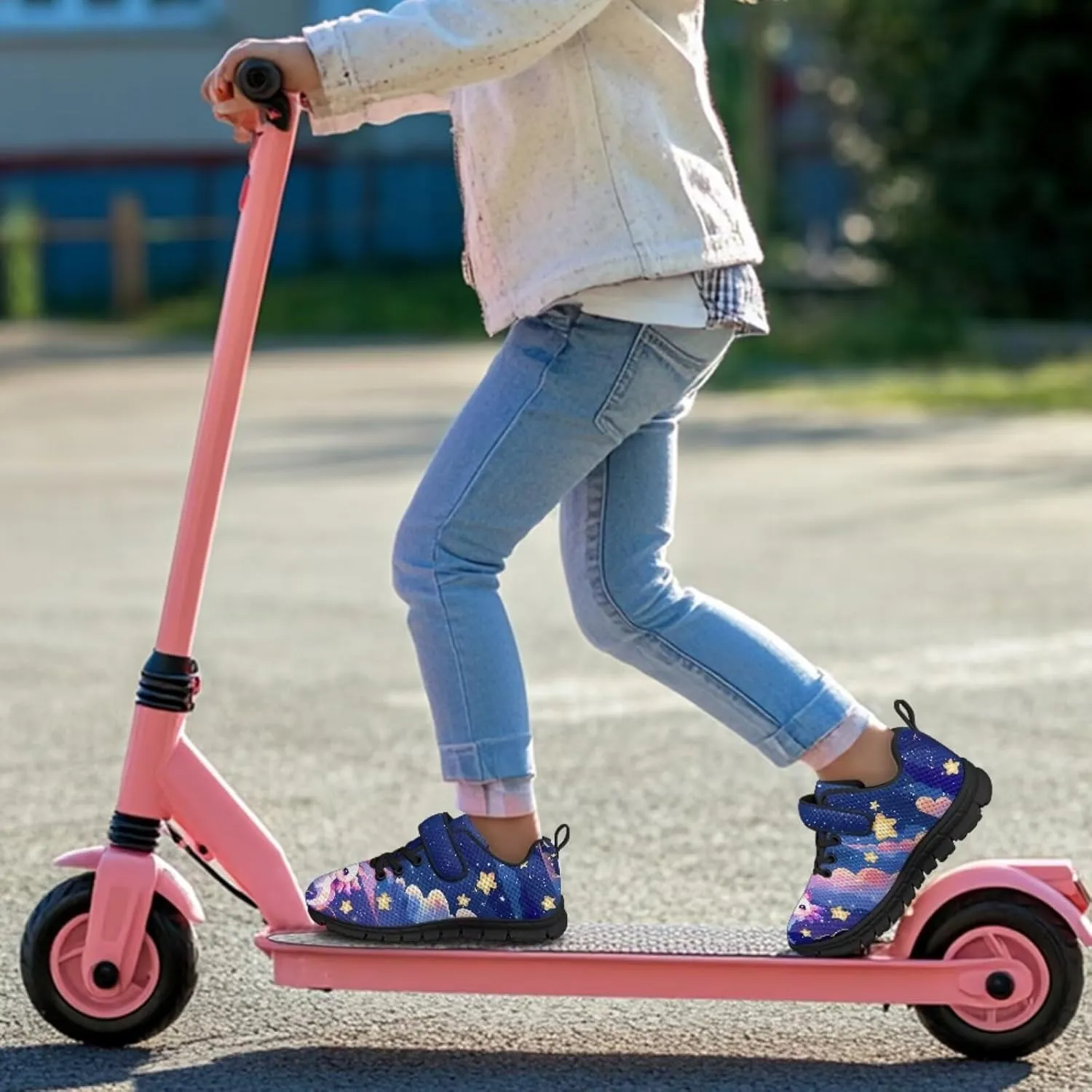 Print Shoes for Kids Boys Cute Shoes for Running Walking Slip On Shoes