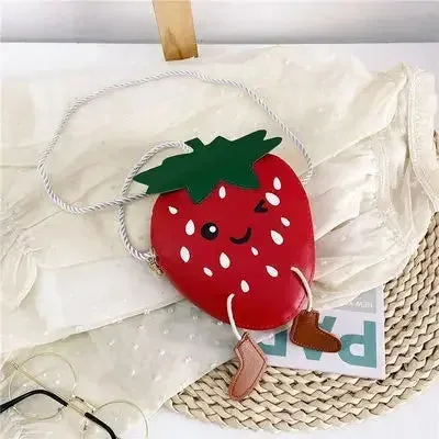 PU Leather Children's Small Shoulder Bags Lovely Cartoon Baby Girls Coin Purse Handbags Princess Accessories Crossbody Bag