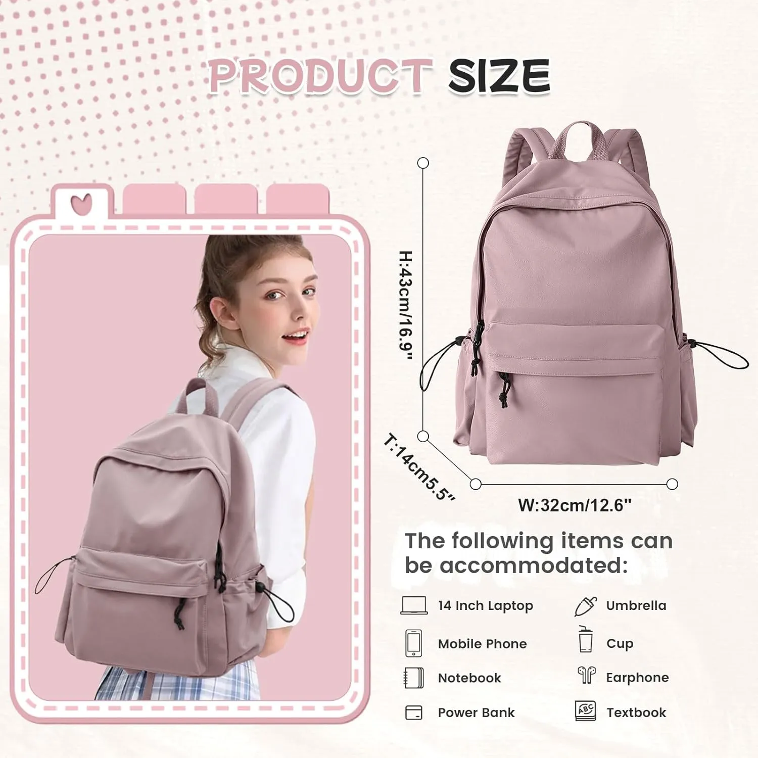 Purple Lightweight Gym Backpack for Women Men, Waterproof Sports Lightweight Travel Backpack Dance Casual Daypack Gym Bag