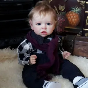 Reborn Baby Dolls - Silicone Realistic Baby Doll Boy 20 inch, Real Life Baby Dolls with Soft Weighted Body, Real Newborn Baby Reborn Gift with Accessories for 3  Years Old Kids