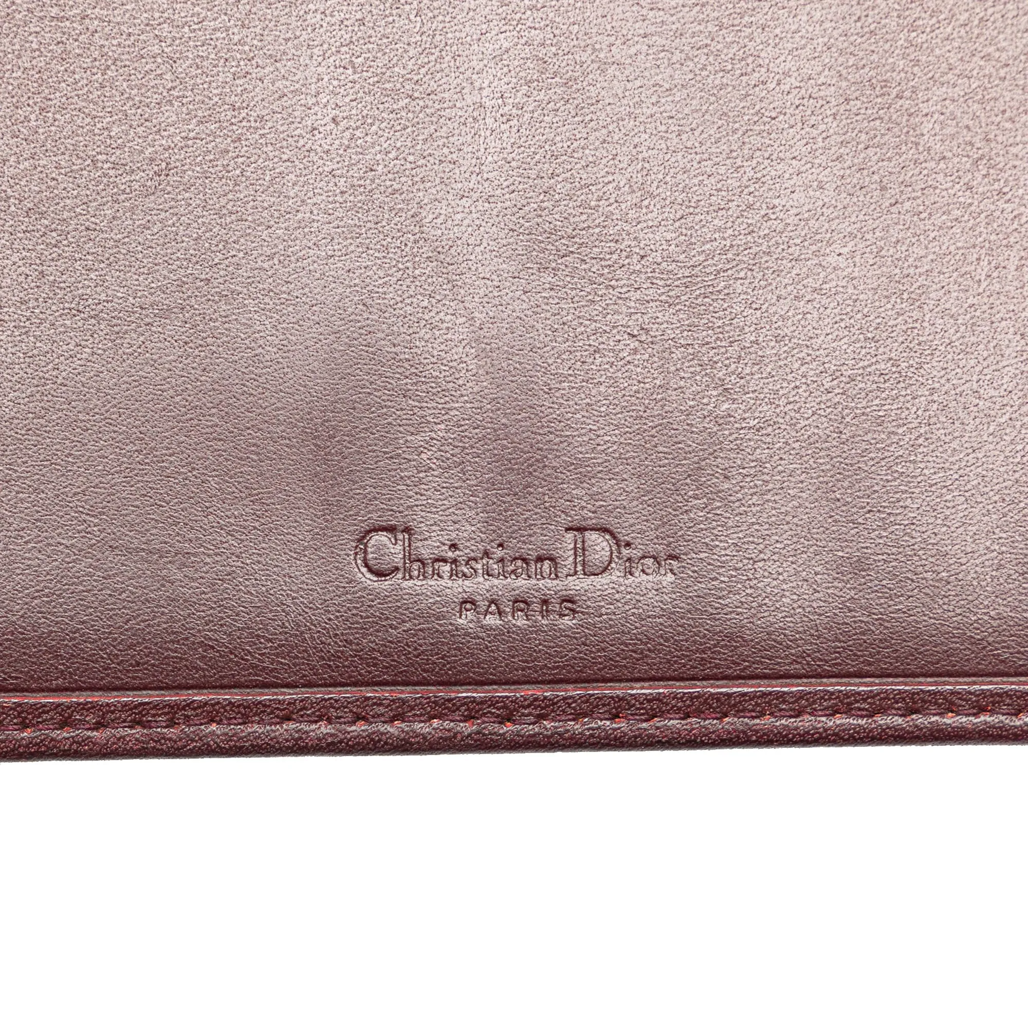Red Dior Diorissimo Trotter Canvas Long Wallet