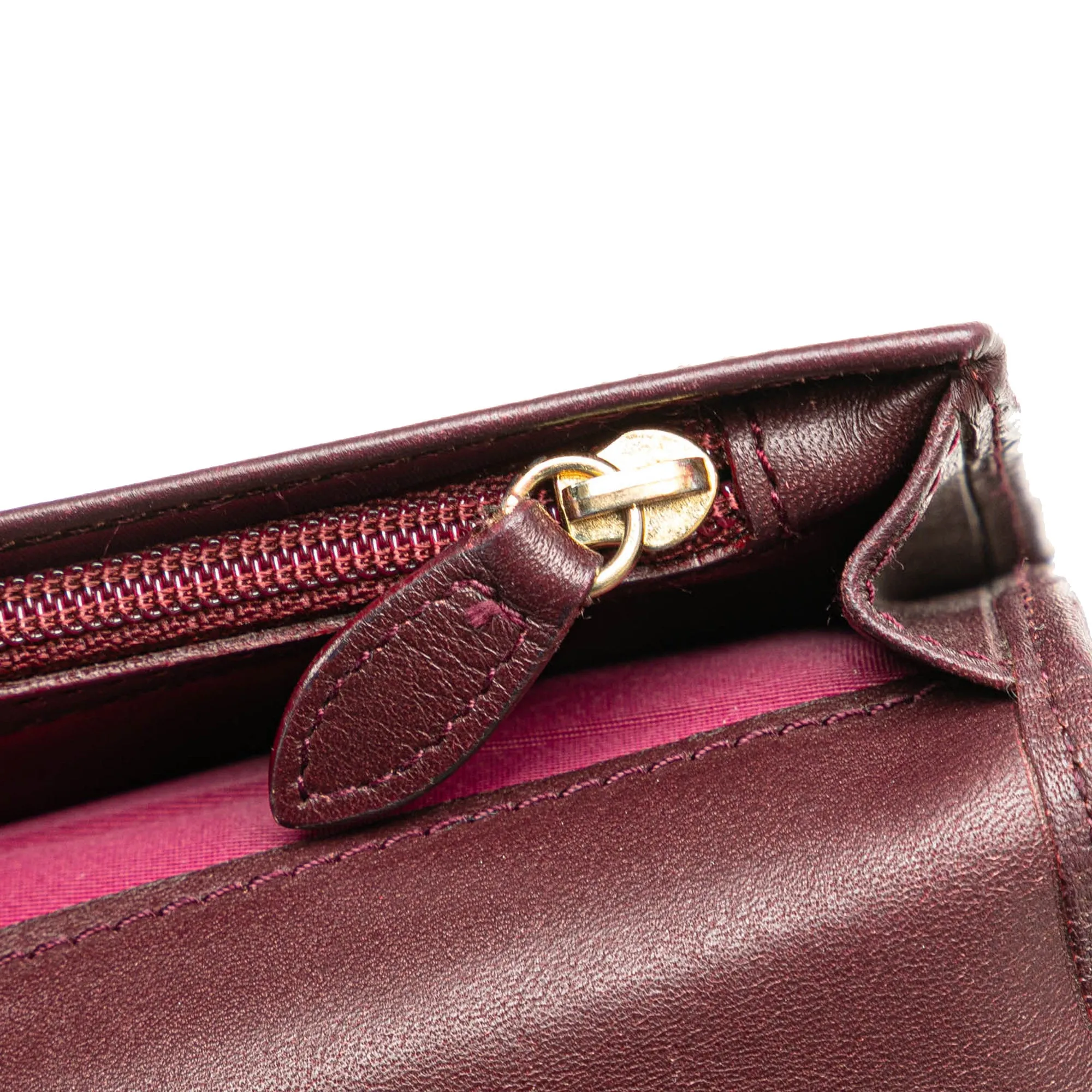 Red Dior Diorissimo Trotter Canvas Long Wallet