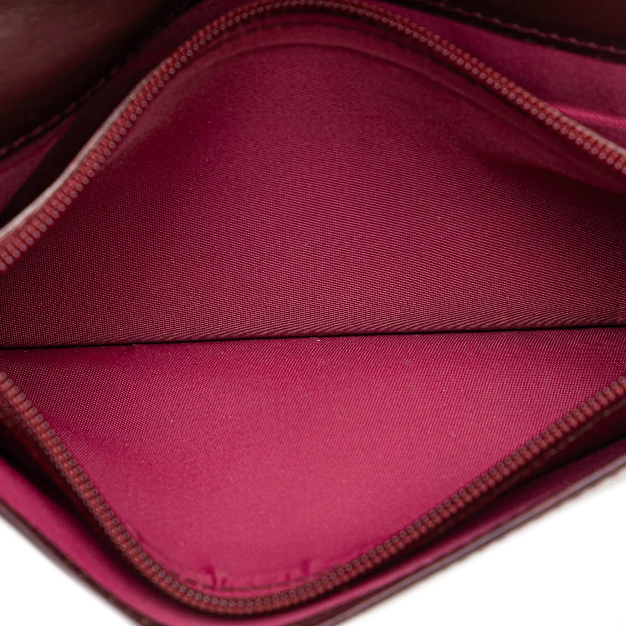 Red Dior Diorissimo Trotter Canvas Long Wallet
