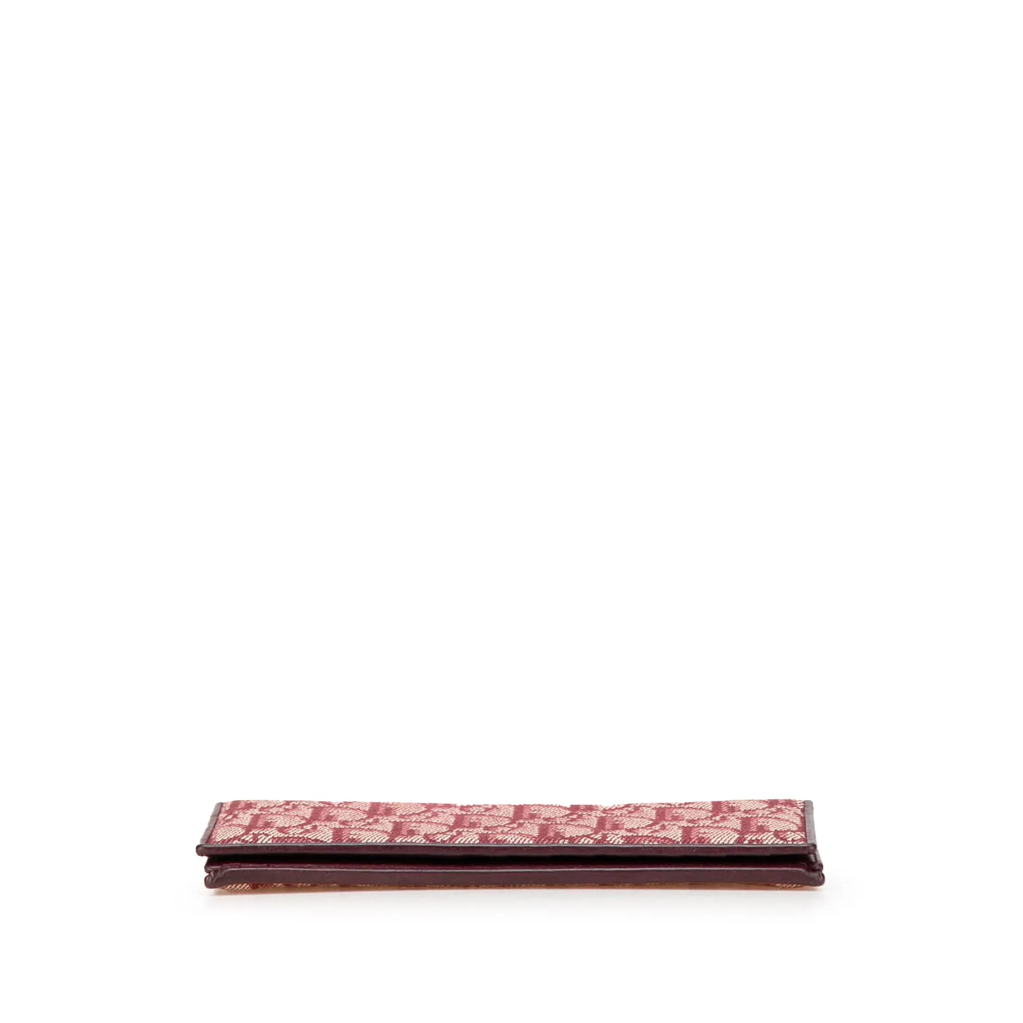 Red Dior Diorissimo Trotter Canvas Long Wallet