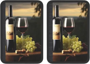 Red Wine Car Seat Belt Pad 2 Pack Universal Fit Seatbelt Cover Soft and Comfortable Backpack Shoulder Pad Adjustable Neck Cushion Protector Harness Pad for Car Bag