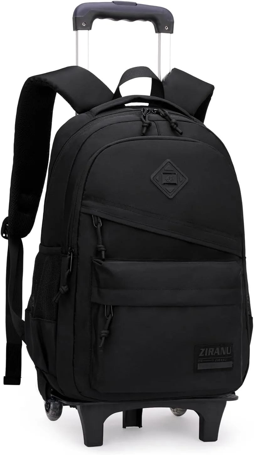 Rolling Backpack for Boys Girls School BookBag with Wheels Kids Luggage Trolley Back Pack on Wheels Elementary Travel Bag