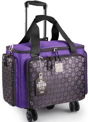 Rolling Sewing Machine Bag with Universal wheels,Sewing Machine Carrying Case with YKK zipers, Compatible most Standard Brother, Singer, Bernina, Sewing Machines.For Women