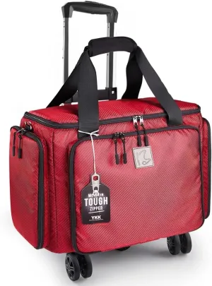 Rolling Sewing Machine Bag with Universal wheels,Sewing Machine Carrying Case with YKK zipers, Compatible most Standard Brother, Singer, Bernina, Sewing Machines.For Women