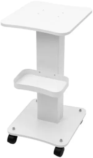 Rolling Trolley Cart Storage SPA Beauty Salon Equipment Machine Organizer Stand Movable Furniture for Ultrasonic Cavitation RF Machine, White