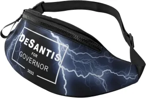 Ron Desantis for Florida Governor 2022 Crossbody fanny pack for men and women, ideal for travel, sports and running