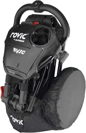 Rovic RV1C Golf Trolley Wheel Cover,Black