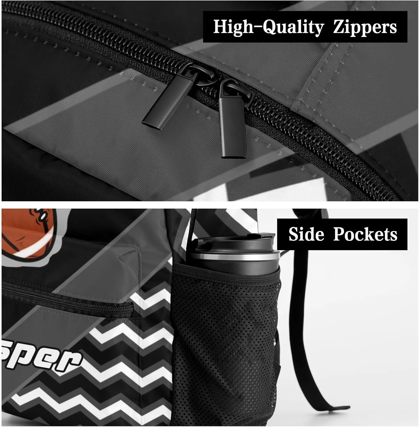 Rugby Football Fire Cool Excited Black Toddler Backpack for Boys Girls Preschool Bookbag Personalized Backpack for Kindergarten Children Nursery Daycare