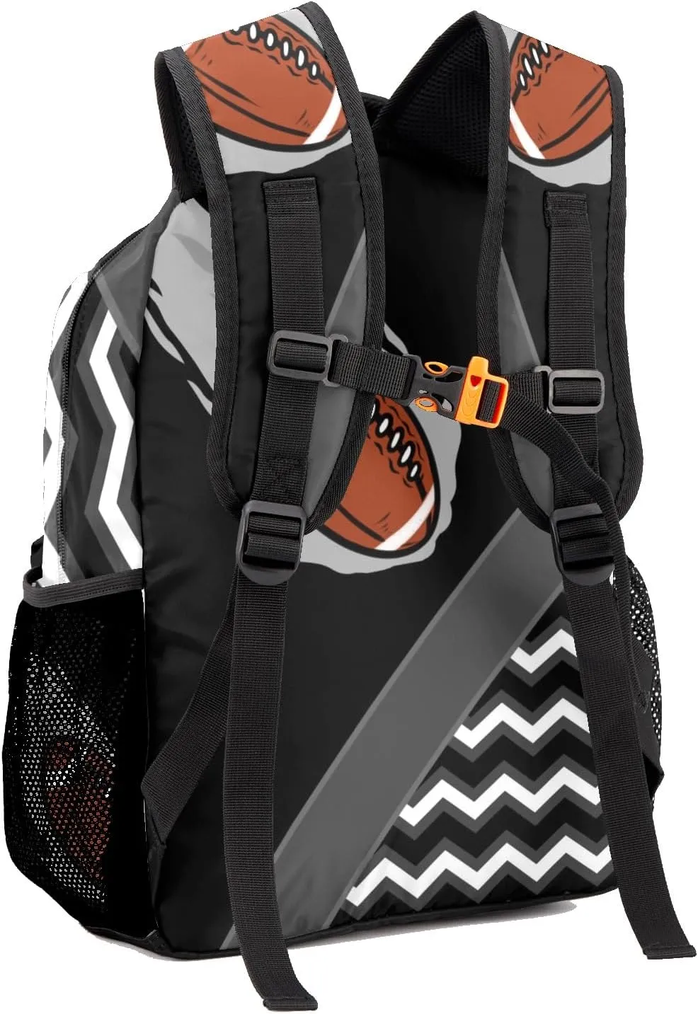 Rugby Football Fire Cool Excited Black Toddler Backpack for Boys Girls Preschool Bookbag Personalized Backpack for Kindergarten Children Nursery Daycare