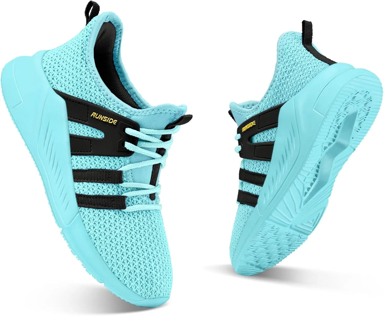 RUNSIDE Boys Girls Tennis Shoes Kids Lightweight Breathable Sneakers Lace-up Running Athletic Shoes for Toddler/Little Kid/Big Kid