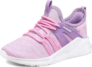 RUNSIDE Boys Girls Tennis Shoes Kids Lightweight Breathable Sneakers Lace-up Running Athletic Shoes for Toddler/Little Kid/Big Kid