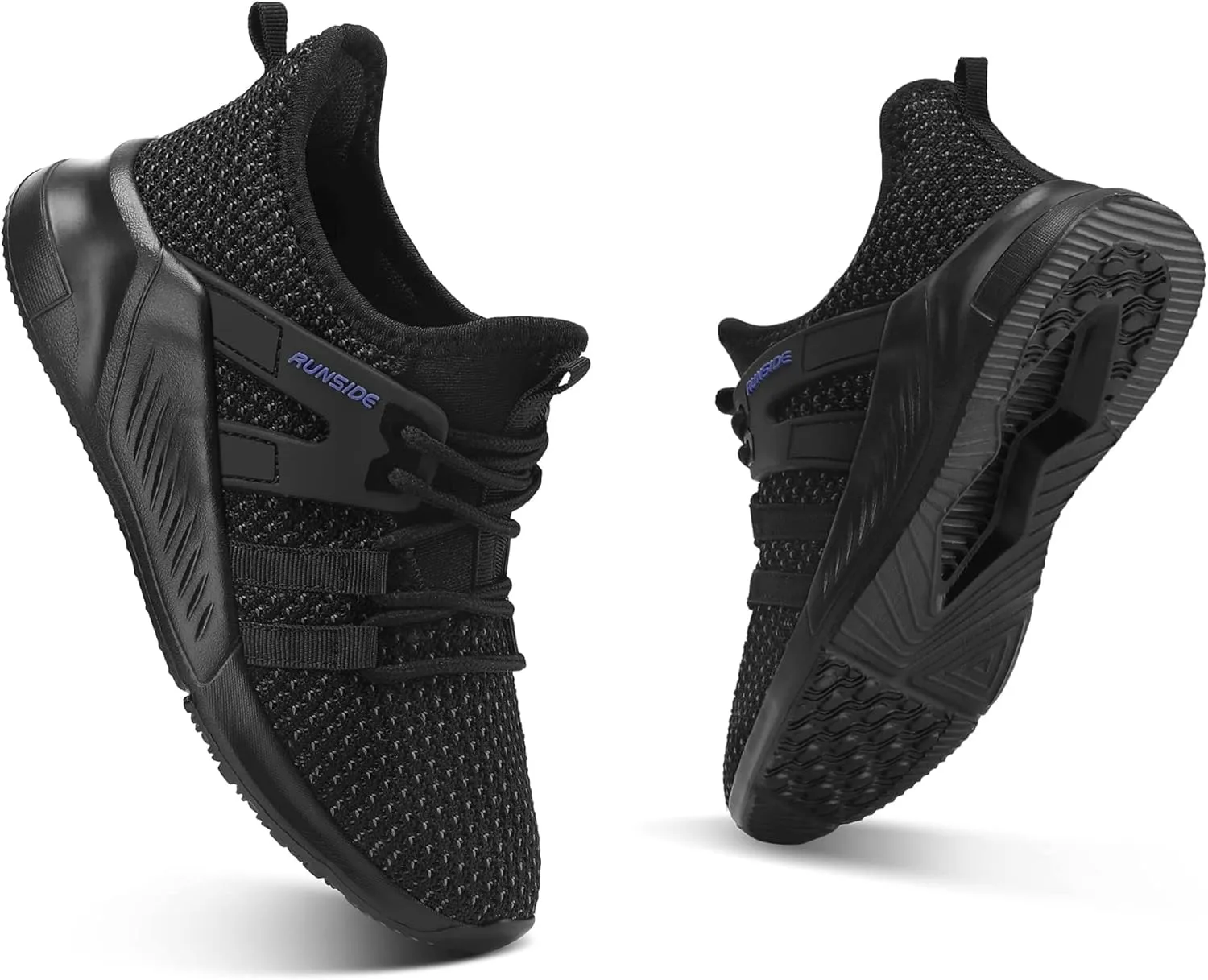 RUNSIDE Boys Girls Tennis Shoes Kids Lightweight Breathable Sneakers Lace-up Running Athletic Shoes for Toddler/Little Kid/Big Kid