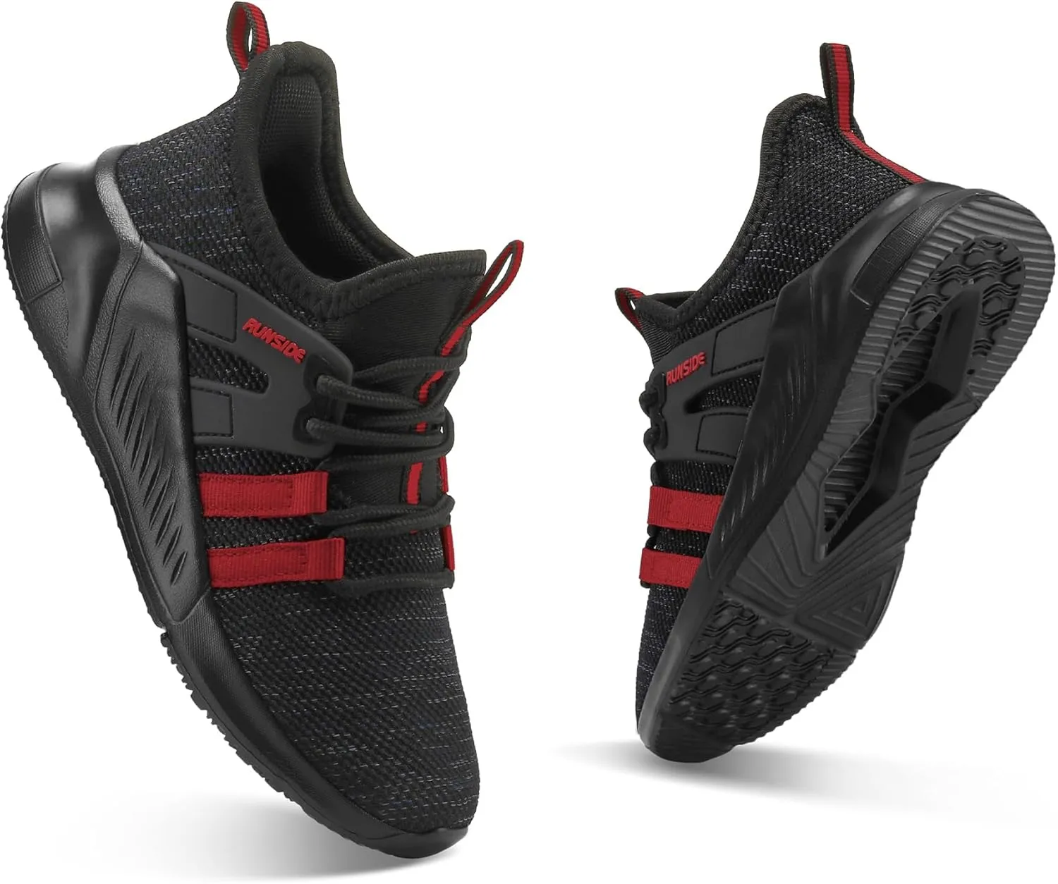 RUNSIDE Boys Girls Tennis Shoes Kids Lightweight Breathable Sneakers Lace-up Running Athletic Shoes for Toddler/Little Kid/Big Kid