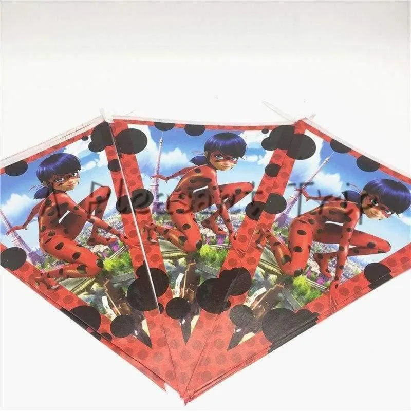 Rynx | 80 pieces/lot party table decoration paper cups cartoons animals Miraculous Ladybug party baby supplies festive party supplies