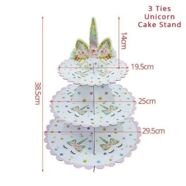 Rynx | Pink Unicorn Party Napkin Paper Hat Plate Cup Tablecloth Balloons 1st Birthday Decoration Kids Party Favor Materials