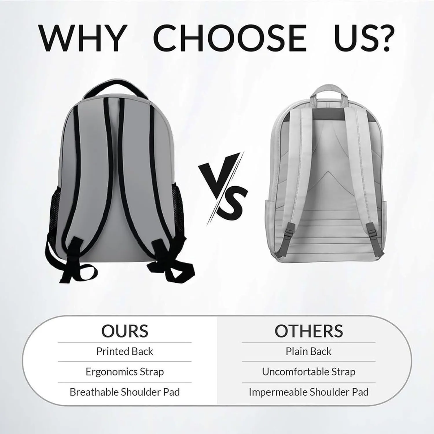 School Backpack for Girls - Koala Schoolbag - Lightweight Durable Large Capacity - 17 Inch Grey Kid Backpack for School, Travel and Camp