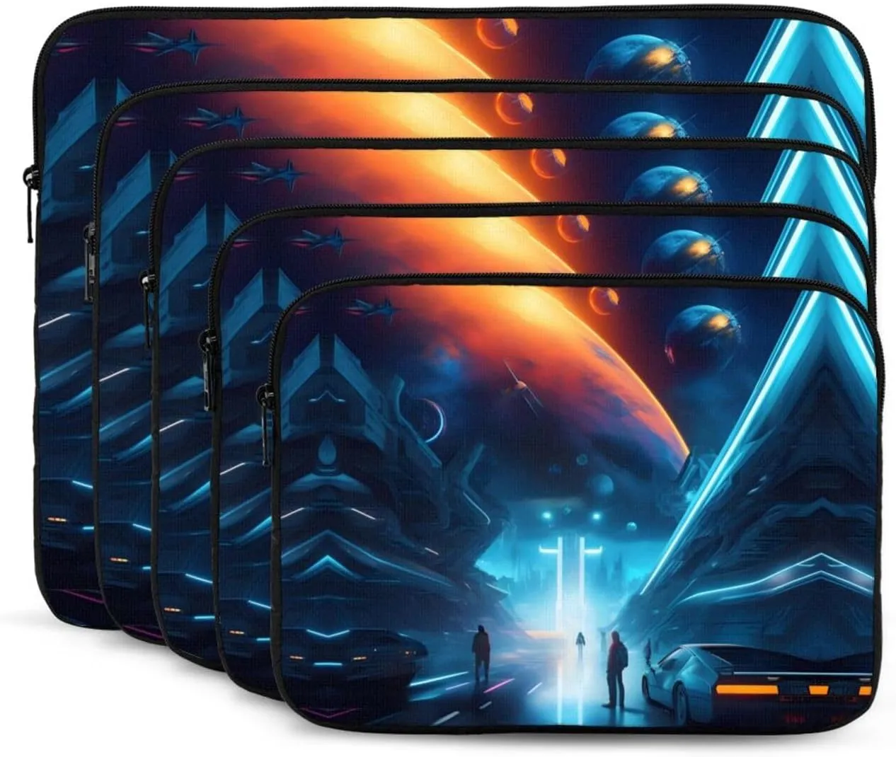Science Fiction Future Picture Laptop Case - Shockproof Portable Laptop Sleeve Bag for Men and Women Business Travel, School, and Office Daily Use