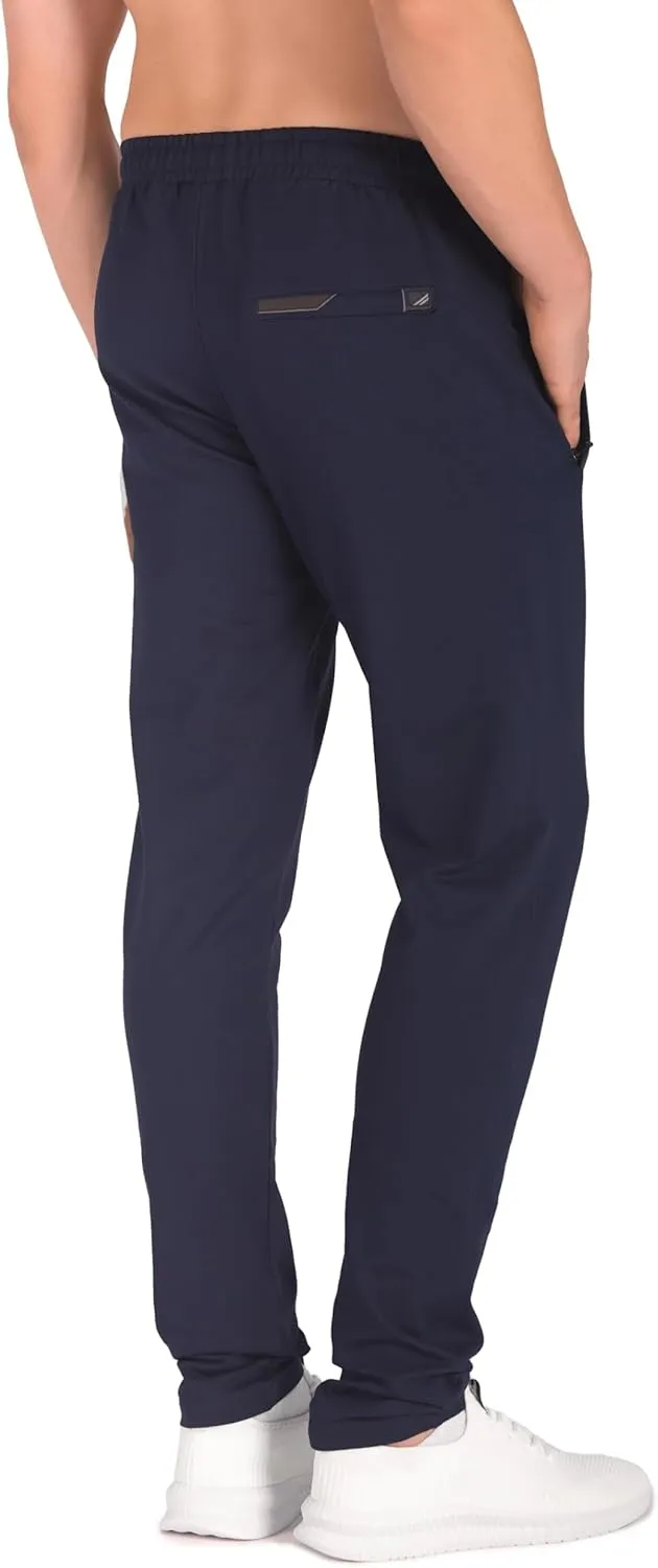 SCR 30/33/36 Inseam Mens Sweatpants with Pockets Tapered Joggers Men Slim Fit Open Bottom Pants Tall, Extra Long