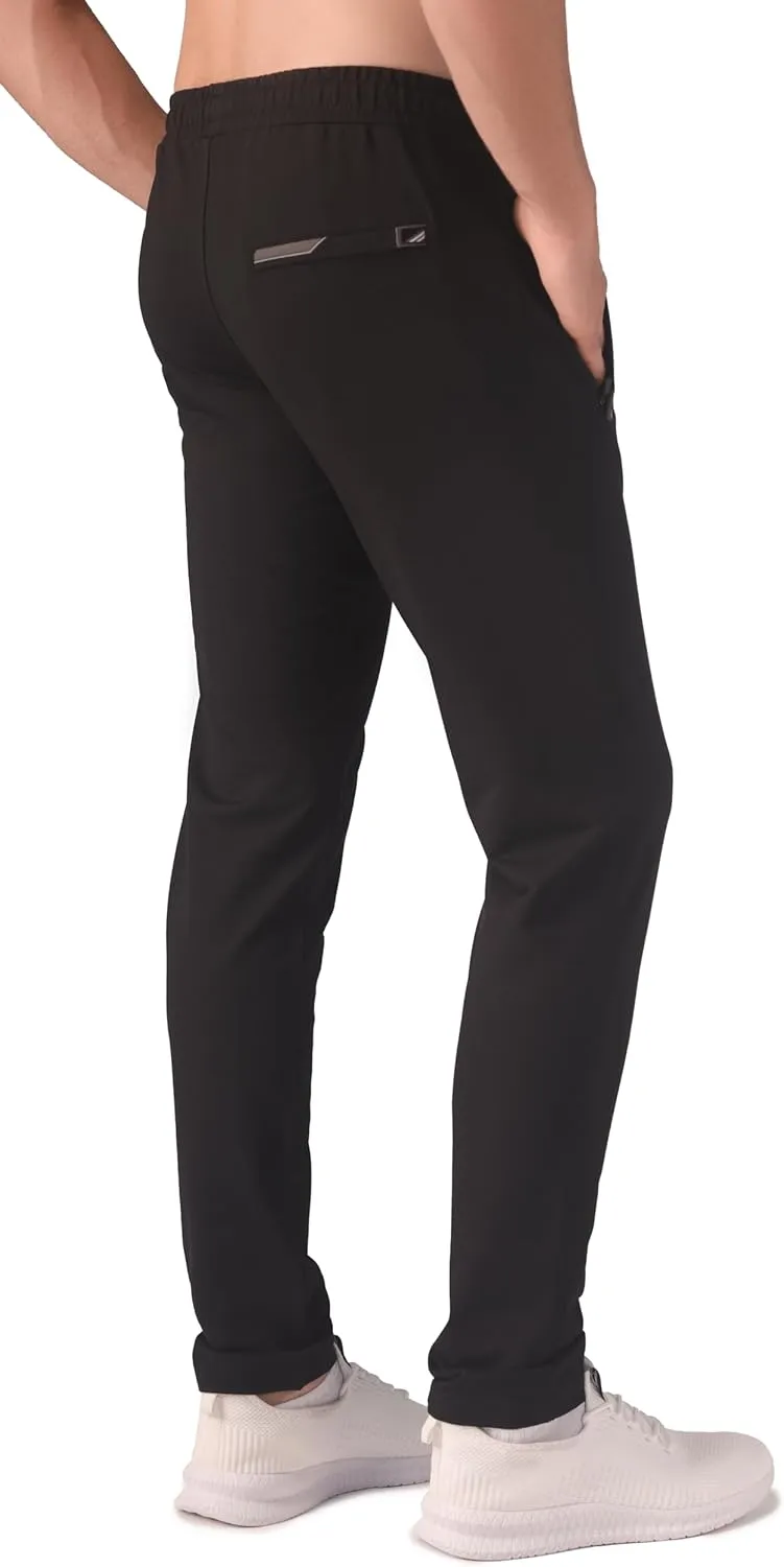 SCR 30/33/36 Inseam Mens Sweatpants with Pockets Tapered Joggers Men Slim Fit Open Bottom Pants Tall, Extra Long