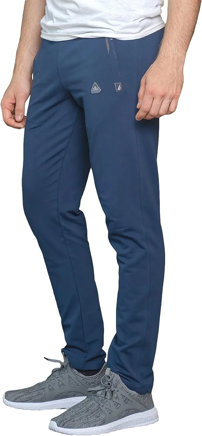 SCR 30/33/36 Inseam Mens Sweatpants with Pockets Tapered Joggers Men Slim Fit Open Bottom Pants Tall, Extra Long