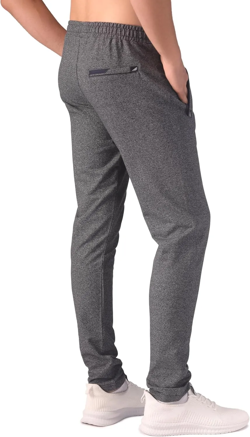 SCR 30/33/36 Inseam Mens Sweatpants with Pockets Tapered Joggers Men Slim Fit Open Bottom Pants Tall, Extra Long