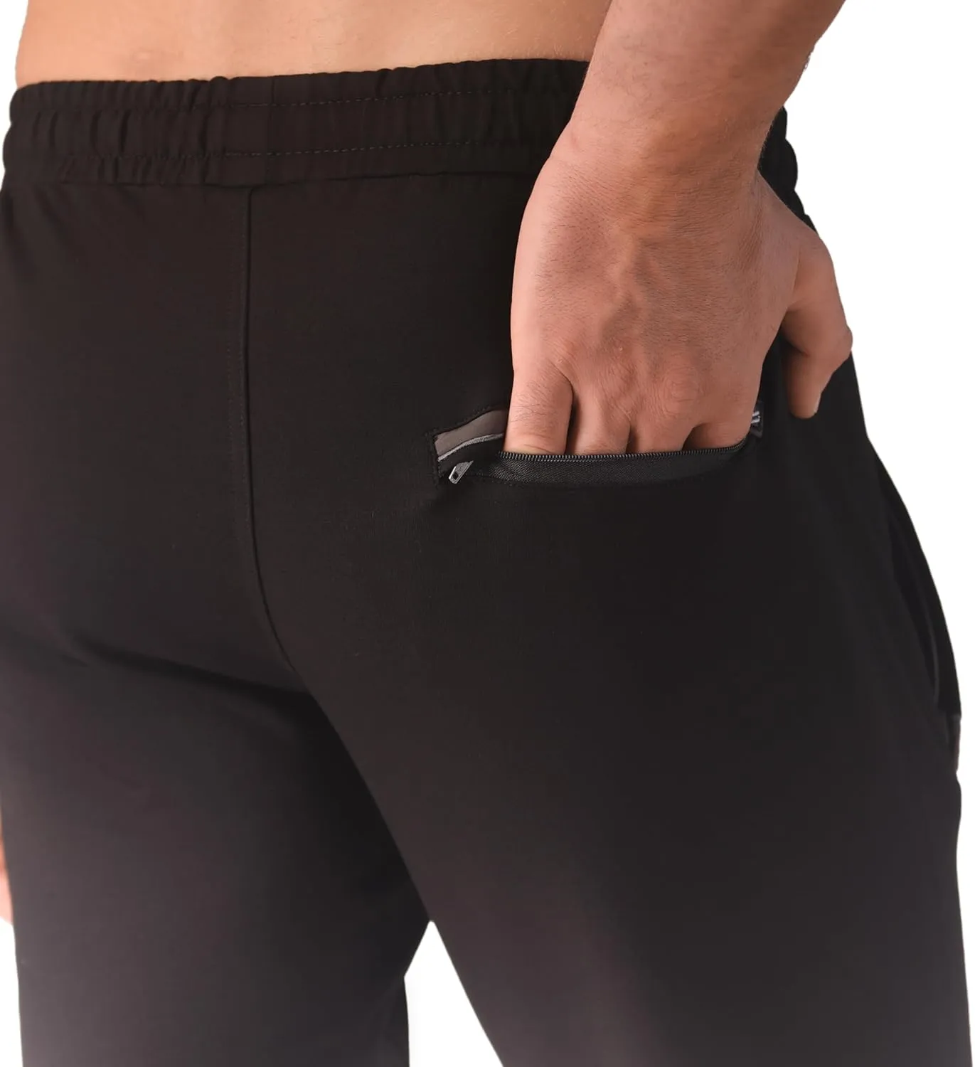 SCR 30/33/36 Inseam Mens Sweatpants with Pockets Tapered Joggers Men Slim Fit Open Bottom Pants Tall, Extra Long