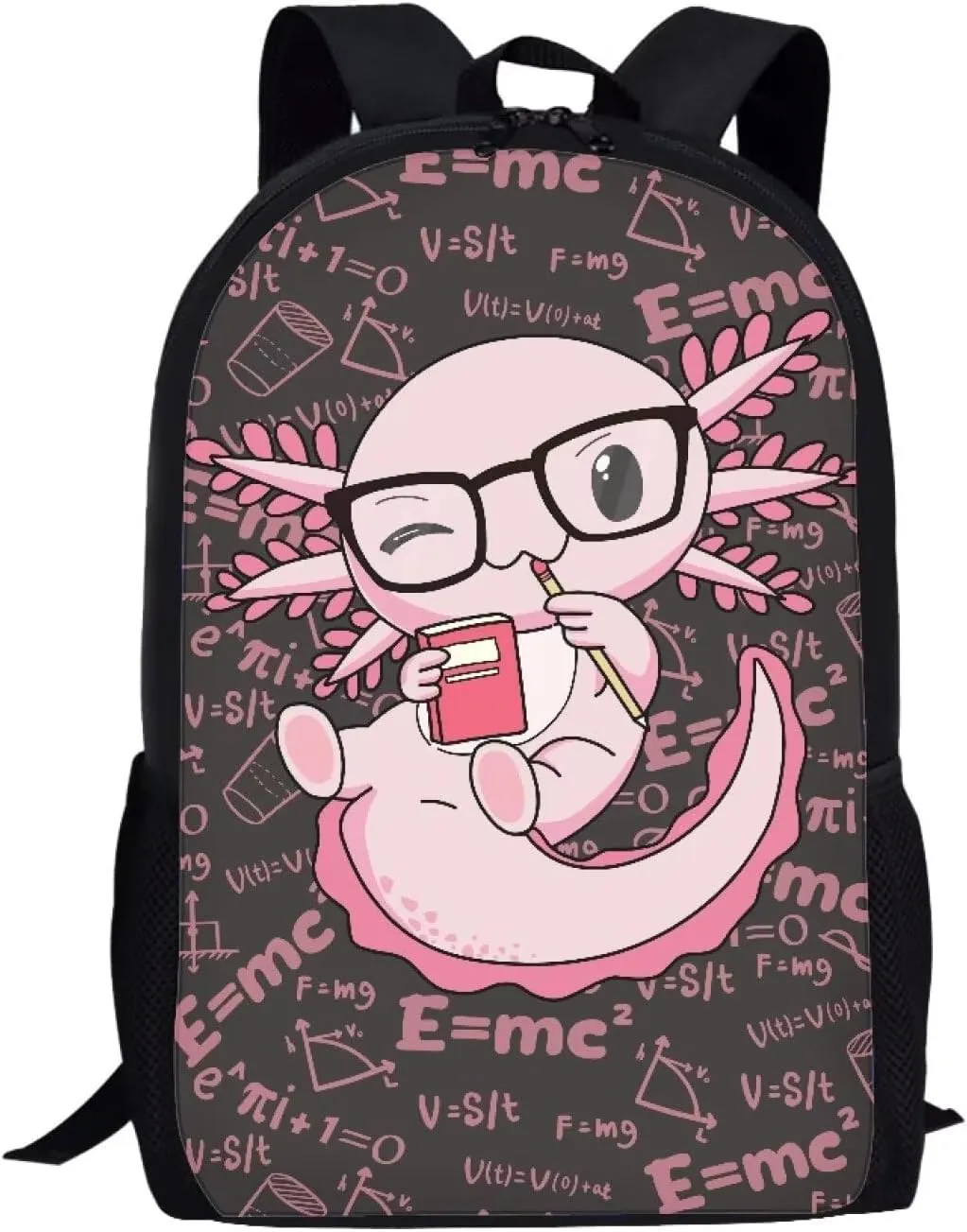 SEANATIVE Axolotl Backpack for Kids Toddler, Children Primary School Backpack School Bookbag Travel Daypack Cartoon Rucksack